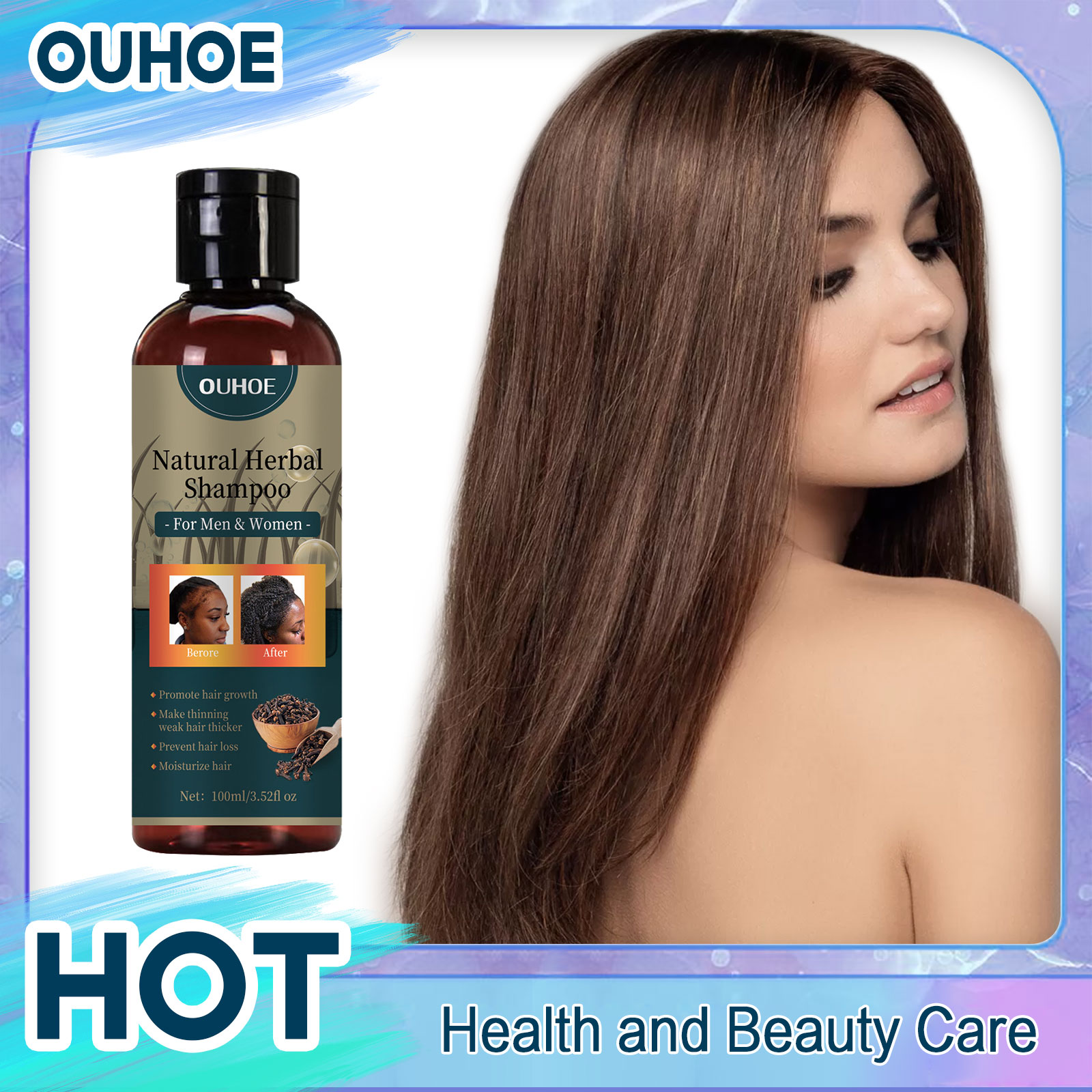 Hair Care Dandruff - OUHOE шампунь для роста волос против