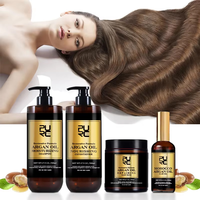 Hair Care Dandruff - Набор PURC Morocco: сыворотка, шампунь и
